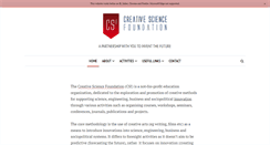 Desktop Screenshot of creative-science.org